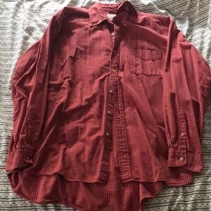 J. Crew Red Plaid Casual Button-down